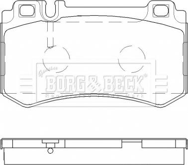 Borg & Beck BBP2478 - Тормозные колодки, дисковые, комплект autosila-amz.com
