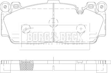 Borg & Beck BBP2473 - Тормозные колодки, дисковые, комплект autosila-amz.com