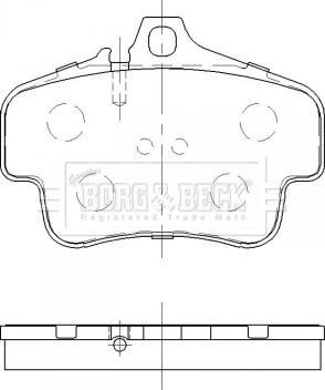 BENDIX 510968 - Тормозные колодки, дисковые, комплект autosila-amz.com