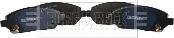 Borg & Beck BBP2599 - Тормозные колодки, дисковые, комплект autosila-amz.com