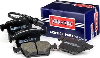 Borg & Beck BBP2592 - Тормозные колодки, дисковые, комплект autosila-amz.com