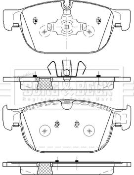 Borg & Beck BBP2597 - Автозапчасть/Колодки тормозные дисковые комплект autosila-amz.com