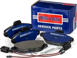 Borg & Beck BBP2557 - Тормозные колодки, дисковые, комплект autosila-amz.com