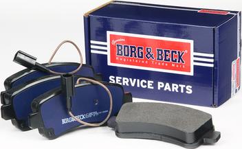 Borg & Beck BBP2560 - Тормозные колодки, дисковые, комплект autosila-amz.com