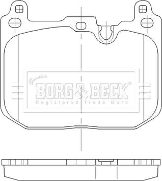 Borg & Beck BBP2562 - Тормозные колодки, дисковые, комплект autosila-amz.com