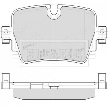 Borg & Beck BBP2502 - Тормозные колодки, дисковые, комплект autosila-amz.com