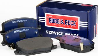 Borg & Beck BBP2519 - Тормозные колодки, дисковые, комплект autosila-amz.com