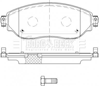 Borg & Beck BBP2515 - Колодки тормозные дисковые передние комплект autosila-amz.com