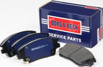 Borg & Beck BBP2580 - Тормозные колодки, дисковые, комплект autosila-amz.com