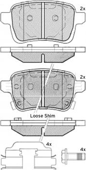 Borg & Beck BBP2536 - Тормозные колодки, дисковые, комплект autosila-amz.com