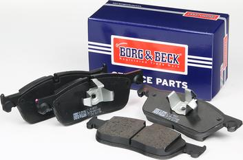Borg & Beck BBP2572 - Тормозные колодки, дисковые, комплект autosila-amz.com