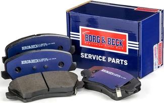 Borg & Beck BBP2690 - Тормозные колодки, дисковые, комплект autosila-amz.com