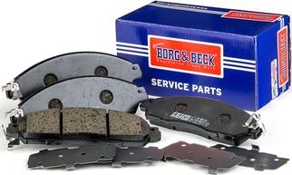 Borg & Beck BBP2692 - Тормозные колодки, дисковые, комплект autosila-amz.com