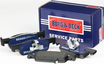 Borg & Beck BBP2616 - Тормозные колодки, дисковые, комплект autosila-amz.com