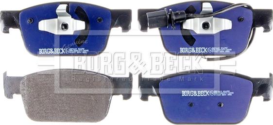 Borg & Beck BBP2631 - Колодки тормозные дисковые передние комплект autosila-amz.com