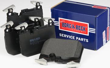 Borg & Beck BBP2626 - Тормозные колодки, дисковые, комплект autosila-amz.com