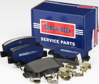 Borg & Beck BBP2099 - Тормозные колодки, дисковые, комплект autosila-amz.com