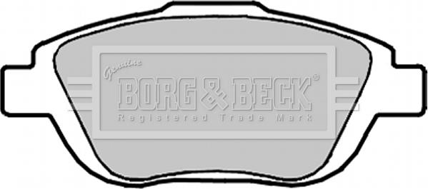 Borg & Beck BBP2096 - Тормозные колодки, дисковые, комплект autosila-amz.com