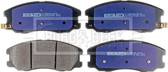 Borg & Beck BBP2040 - Тормозные колодки, дисковые, комплект autosila-amz.com