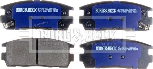 Borg & Beck BBP2041 - Тормозные колодки, дисковые, комплект autosila-amz.com
