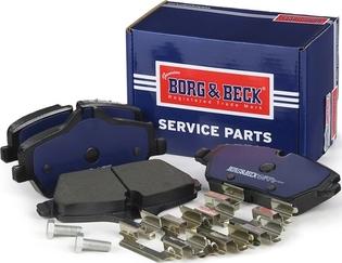 Borg & Beck BBP2051 - Тормозные колодки, дисковые, комплект autosila-amz.com