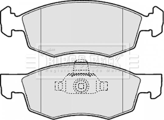 Borg & Beck BBP2067 - Тормозные колодки, дисковые, комплект autosila-amz.com