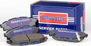 Borg & Beck BBP2004 - Тормозные колодки, дисковые, комплект autosila-amz.com