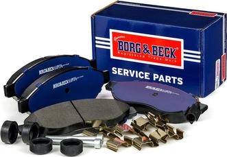Borg & Beck BBP2001 - Тормозные колодки, дисковые, комплект autosila-amz.com