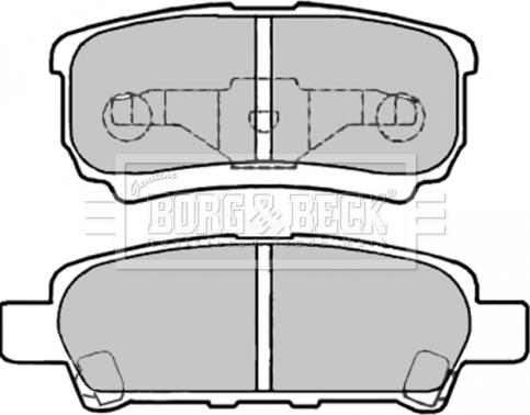 Borg & Beck BBP2003 - Тормозные колодки, дисковые, комплект autosila-amz.com