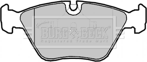 Borg & Beck BBP2014 - Тормозные колодки, дисковые, комплект autosila-amz.com