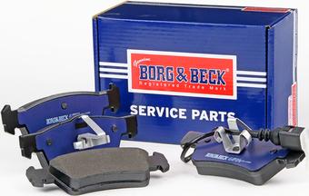 Borg & Beck BBP2010 - Тормозные колодки, дисковые, комплект autosila-amz.com