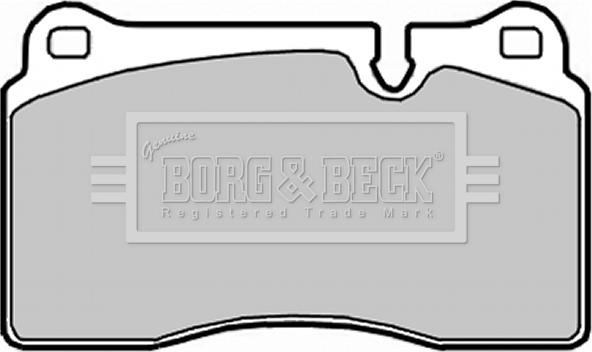 Borg & Beck BBP2017 - Тормозные колодки, дисковые, комплект autosila-amz.com