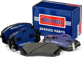 Borg & Beck BBP2081 - Тормозные колодки, дисковые, комплект autosila-amz.com
