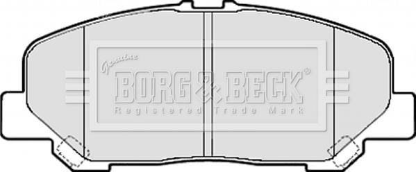 Borg & Beck BBP2082 - Тормозные колодки, дисковые, комплект autosila-amz.com