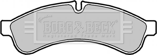 Borg & Beck BBP2038 - Тормозные колодки, дисковые, комплект autosila-amz.com