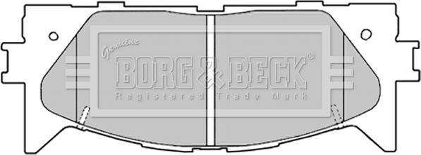 Borg & Beck BBP2026 - Тормозные колодки, дисковые, комплект autosila-amz.com