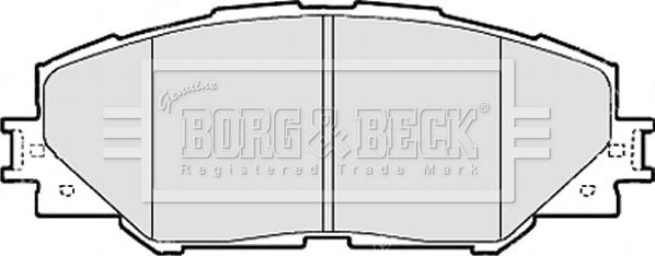 Borg & Beck BBP2079 - Тормозные колодки, дисковые, комплект autosila-amz.com