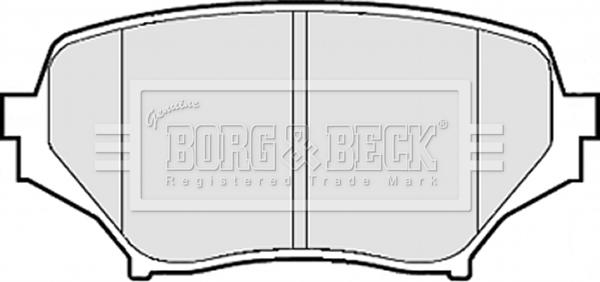 Borg & Beck BBP2075 - Тормозные колодки, дисковые, комплект autosila-amz.com