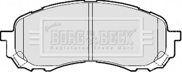 Borg & Beck BBP2078 - Тормозные колодки, дисковые, комплект autosila-amz.com