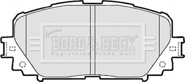 Borg & Beck BBP2073 - Тормозные колодки, дисковые, комплект autosila-amz.com