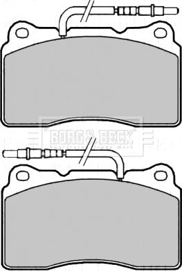 Borg & Beck BBP2192 - Тормозные колодки, дисковые, комплект autosila-amz.com