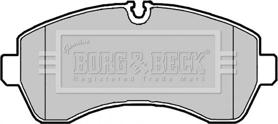 Borg & Beck BBP2147 - Тормозные колодки, дисковые, комплект autosila-amz.com