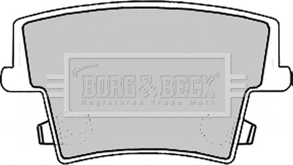 Borg & Beck BBP2168 - Тормозные колодки, дисковые, комплект autosila-amz.com