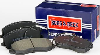 Borg & Beck BBP2105 - Тормозные колодки, дисковые, комплект autosila-amz.com