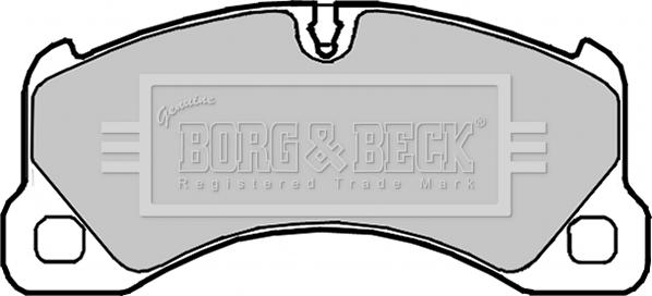 Borg & Beck BBP2101 - Тормозные колодки, дисковые, комплект autosila-amz.com