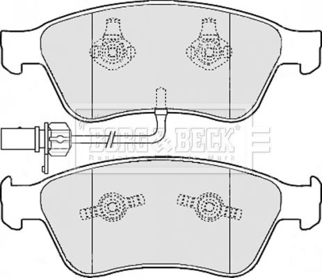 Borg & Beck BBP2111 - Тормозные колодки, дисковые, комплект autosila-amz.com