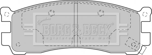 Borg & Beck BBP2135 - Тормозные колодки, дисковые, комплект autosila-amz.com