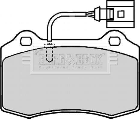 Borg & Beck BBP2133 - Тормозные колодки, дисковые, комплект autosila-amz.com