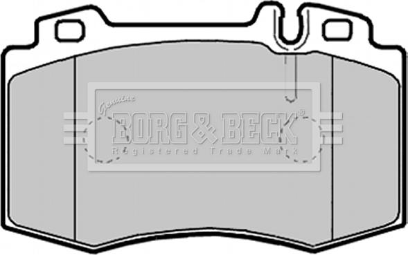 Borg & Beck BBP2132 - Тормозные колодки, дисковые, комплект autosila-amz.com