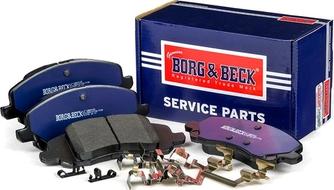 Borg & Beck BBP2125 - Тормозные колодки, дисковые, комплект autosila-amz.com